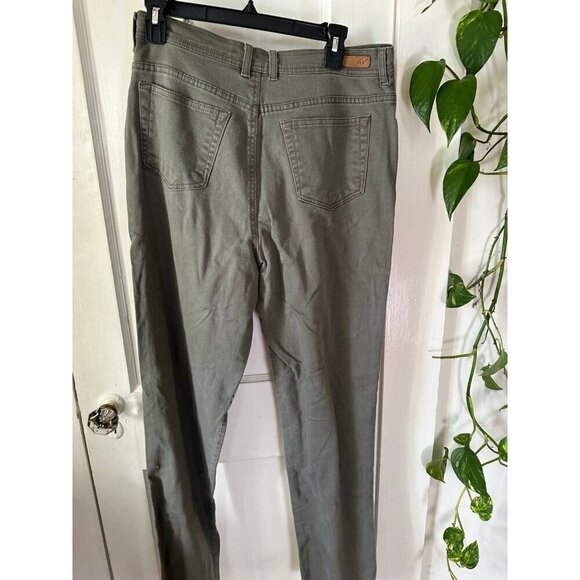 Gloria Vanderbilt women’s size 14 long green pants - Picture 8 of 10